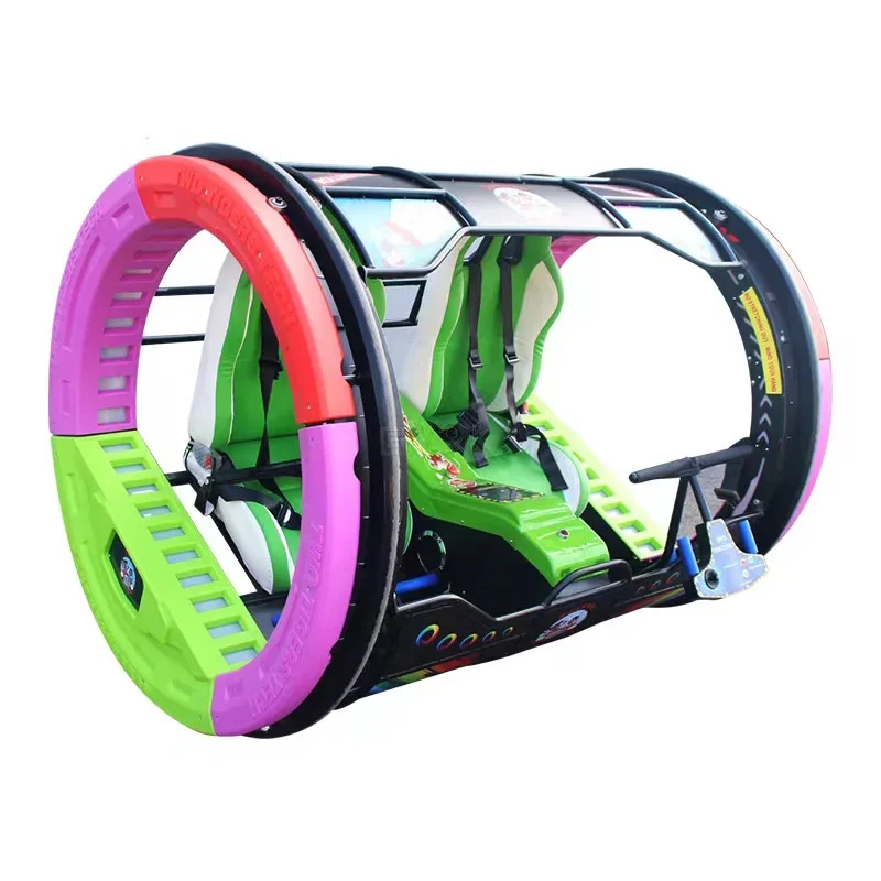 Square Rolling Car Commercial Scenic Area Stalls Adult Children's Fun Bar Roller Coaster Amusement Equipment