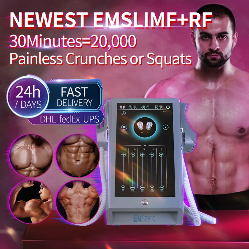 2022 DLS-EMSSLIM NEO Machine Professional 13 Tesla Sculpt Body EMSzero Nova Bulid Buttock Muscle Fat Removal Burner at Home