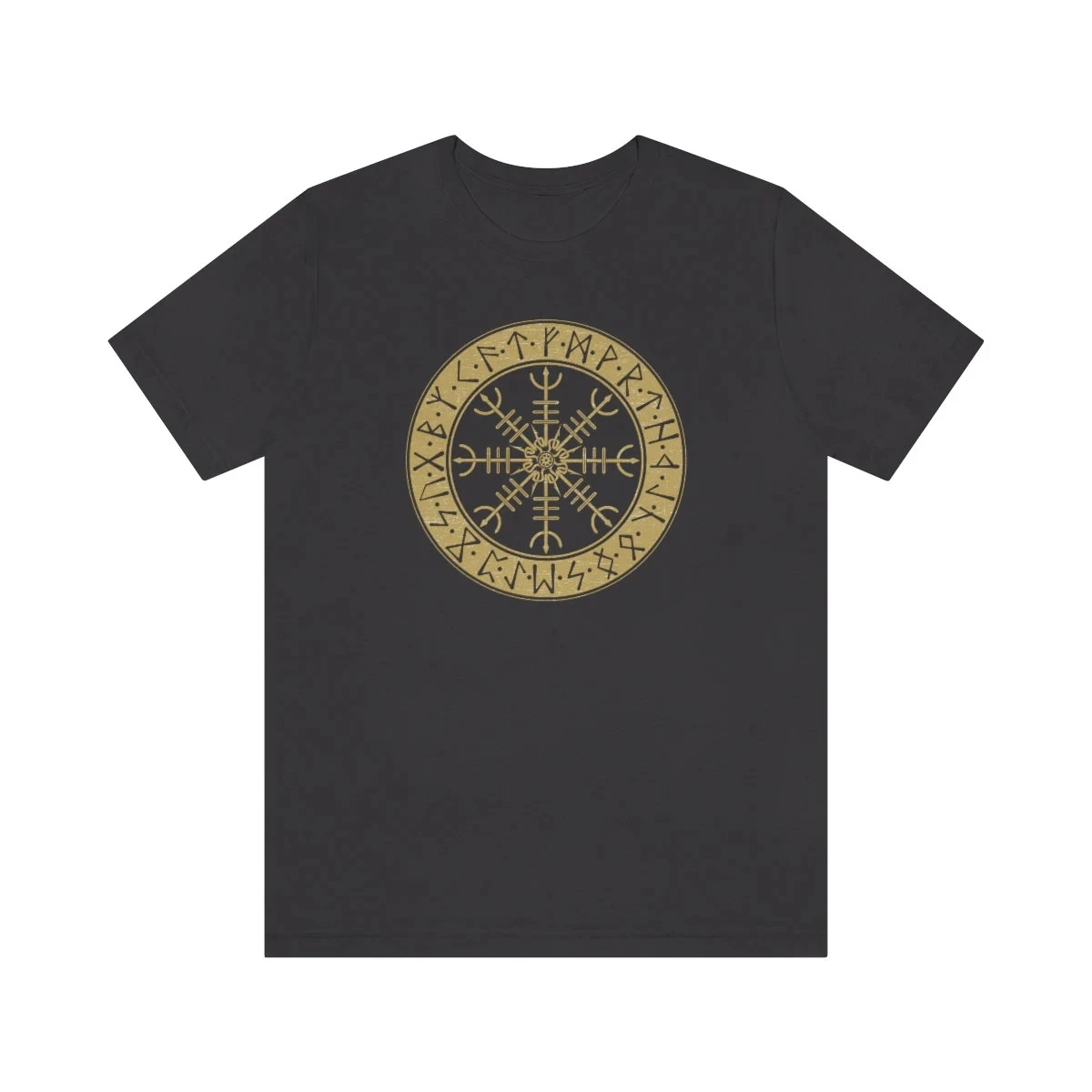 Viking Nordic Norse Mythology Ragnar Heritage Valhalla rune Odin hammer mjolnir viking graphic Unisex Jersey Short Sleeve Tee