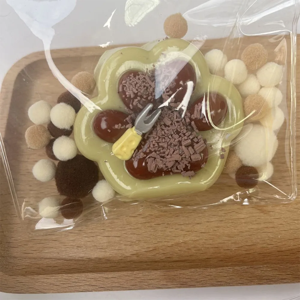 

Забавная очень большая игрушка-антистресс в виде кошачьей лапы, медленно восстанавливающая форму, прозрачная, мультяшная, из TPR, для детей