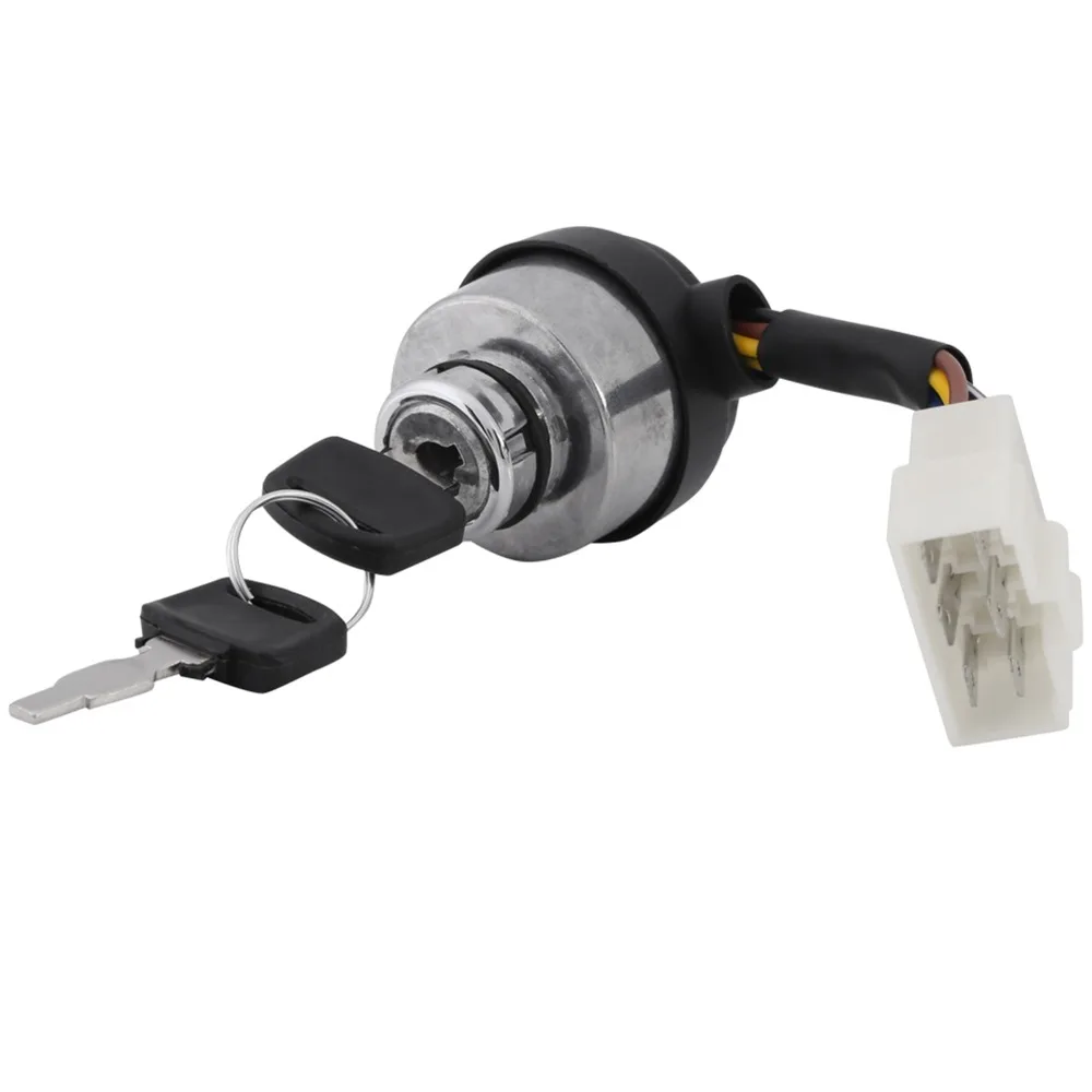 6 Wire Ignition Key Switch Ignition Start Universal Fit Starter Switch Push Button Start 2 Keys Included 6 Wire Switch For Car
