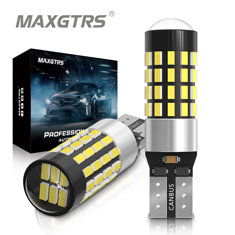 2x High Power T10 194 920 912 921 168 LED Canbus Extreme Bright 54 SMD 3014 Chip Bulbs Car Parking Backup Reverse Wide Lights