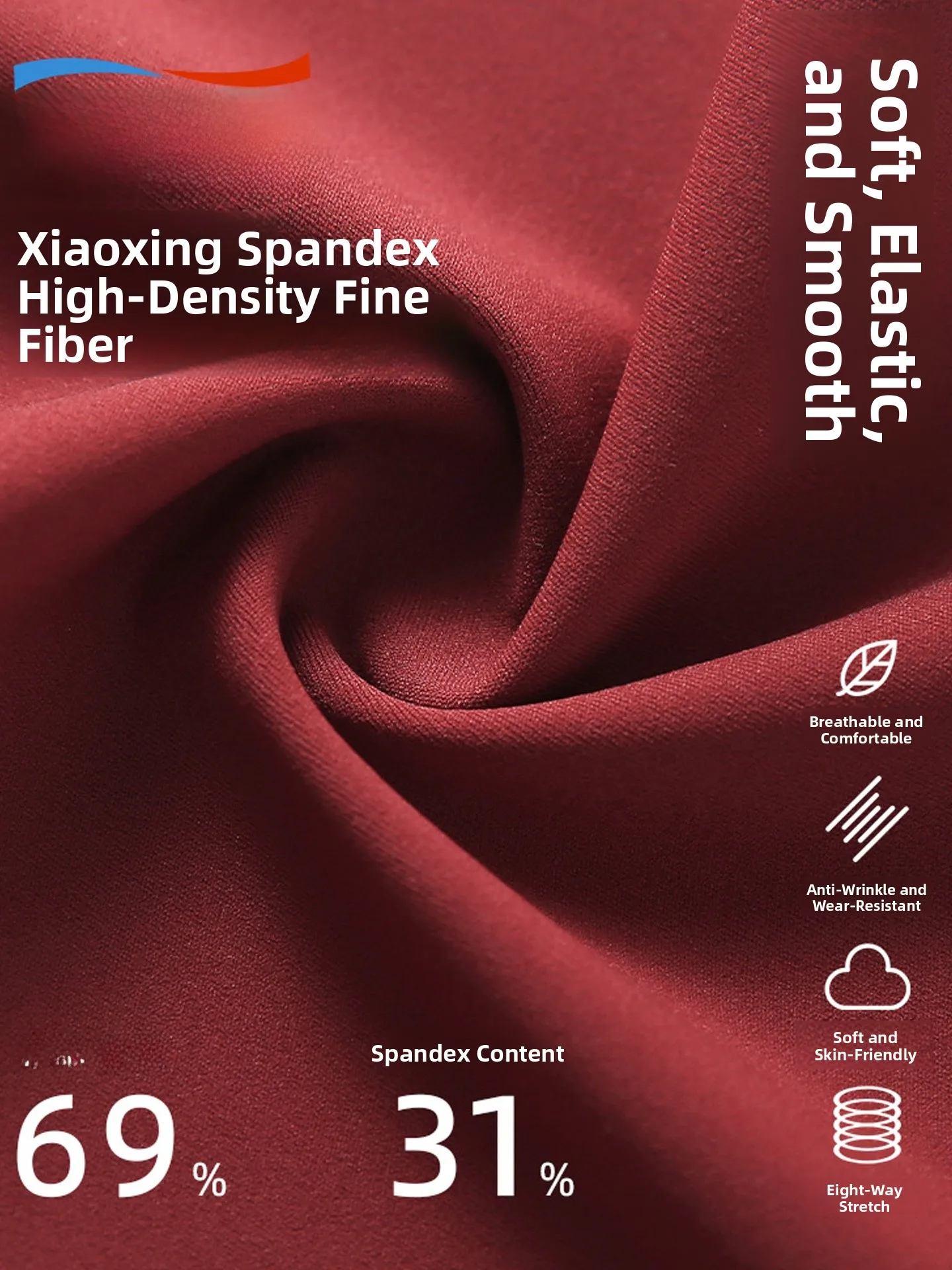 Pantalones de Yoga con campana de seda de hielo para mujer, pantalones deportivos finos de cintura alta, color rojo rosa, talla pequeña