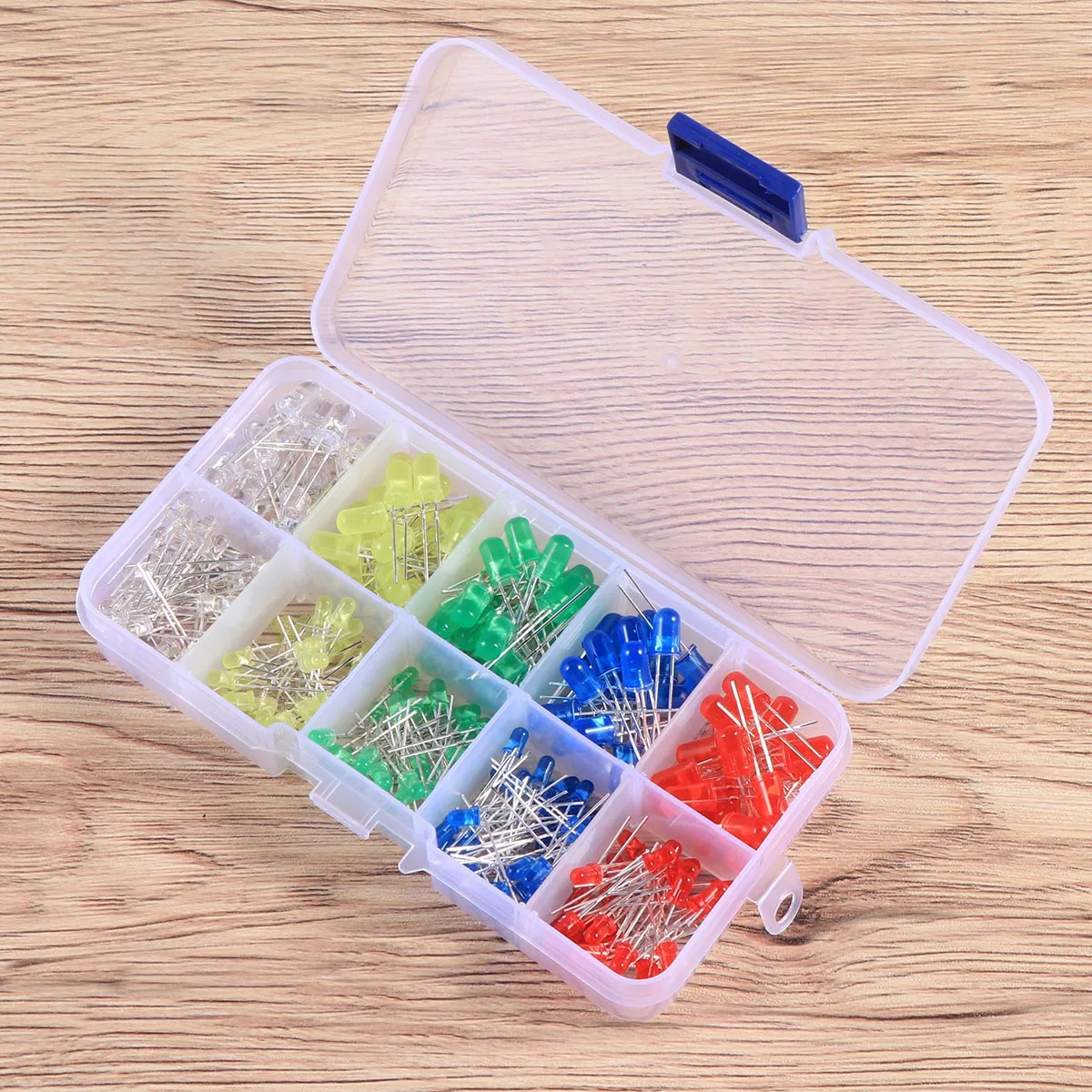 

250pcs LED Kit 3mm 5mm Red Green Blue White Mini Lights Light Emitting Diode for Models Decoration Electronics