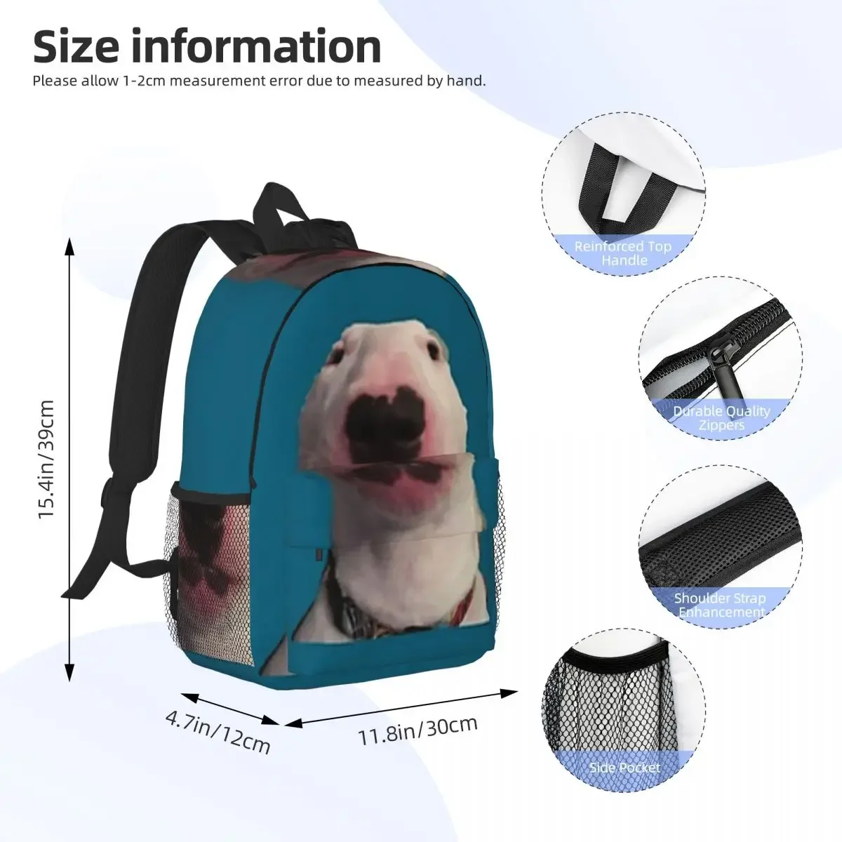 Cursed Dog Backpacks Boys Girls Bookbag Cartoon Children School Bags Travel Rucksack Shoulder Bag Large Capacity