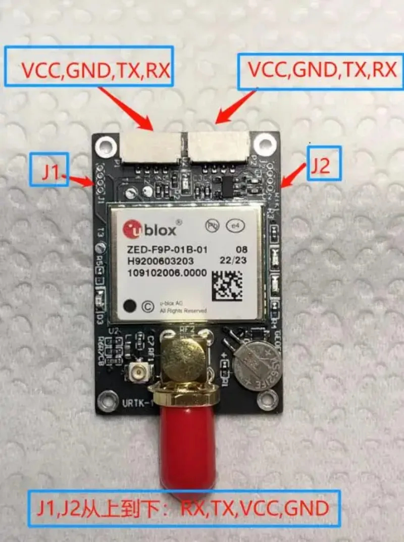1PCS ZED-F9P-01B-01 ZED-F9P Development Board GPS Antenna High precision centimeter level board UM980 GNSS board