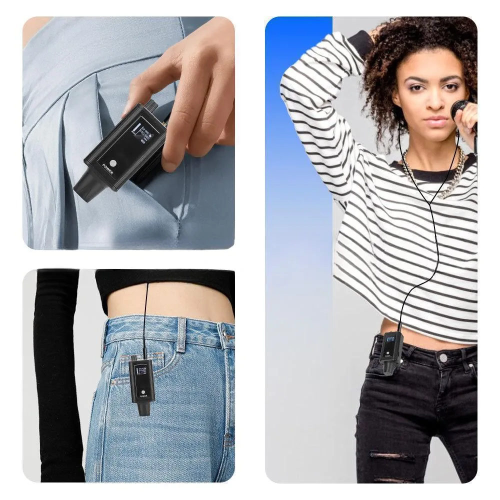 Système de surveillance intra-auriculaire à bande UHF, transmission sans fil, transmetteur, récepteur, système en temps réel, microphone de conférence, karaoké