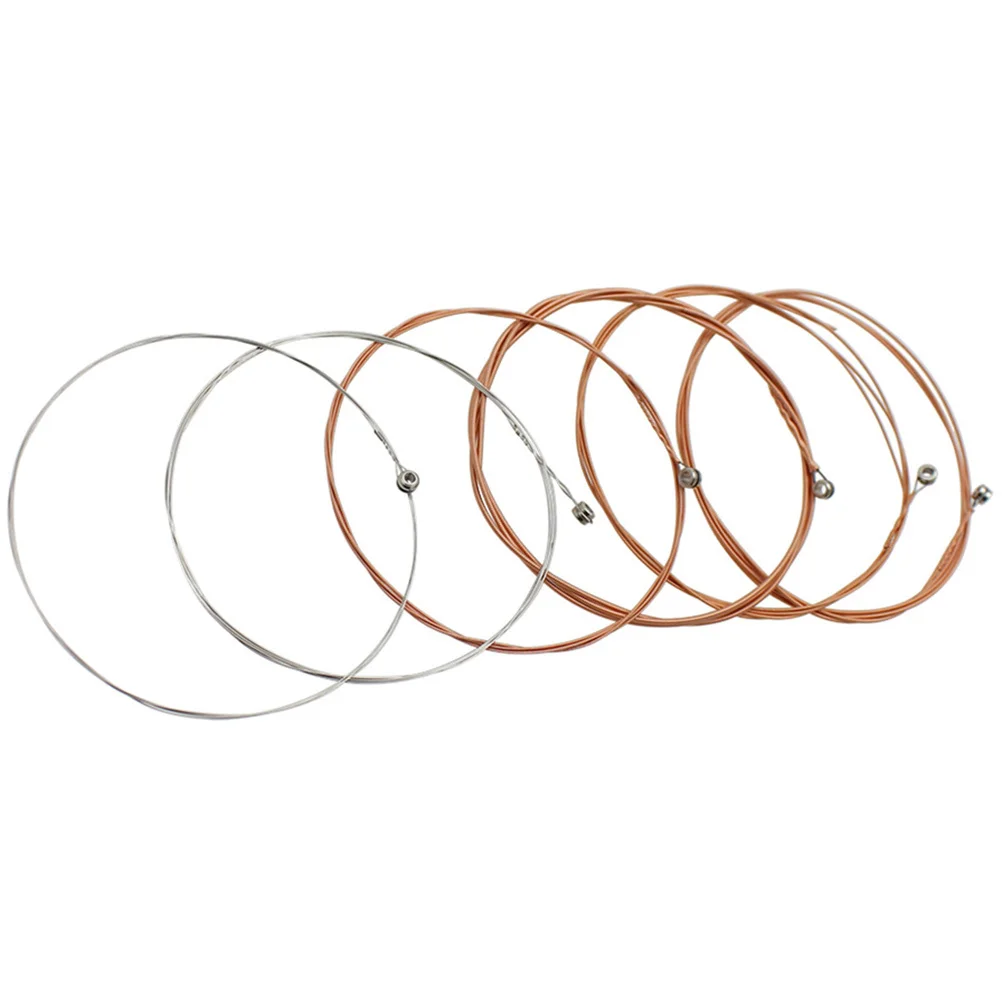 Cordes de guitare acoustique en acier inoxydable, 6 pièces, ton résonant chaud, facile à utiliser, transport en magasin, cordes de guitare de remplacement