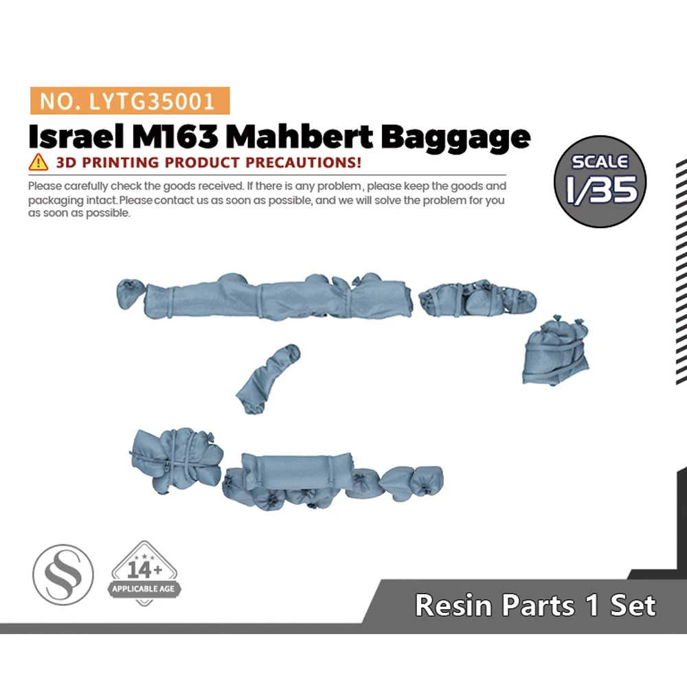 Yao's Studio LYTG001 1/35 1/72 Israël M163 Mahbert-bagage