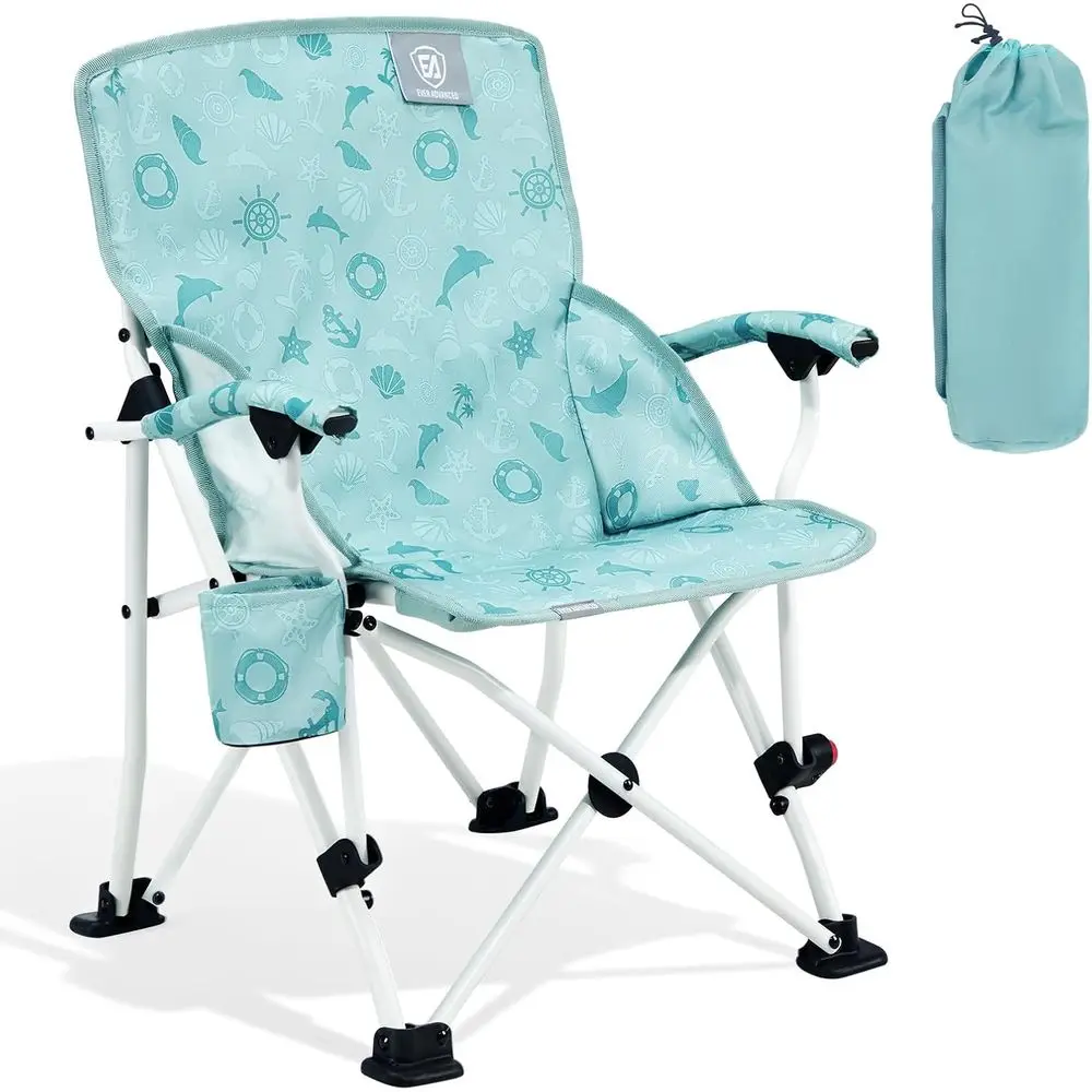 

Портативные мягкие кемпинговые стулья с подстаканником, защитным замком, сумкой для переноски, легкие, для улицы, пляжа, патио, выдерживают до 150 фунтов.