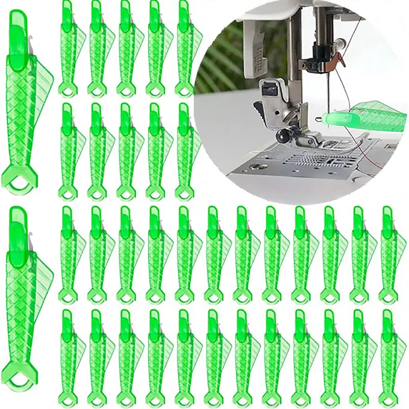 

Sewing Machine Mini Needle Threader with Hook Plastic Needle Insertion Tool Elderly Quick Automatic Changer Craft Accessories