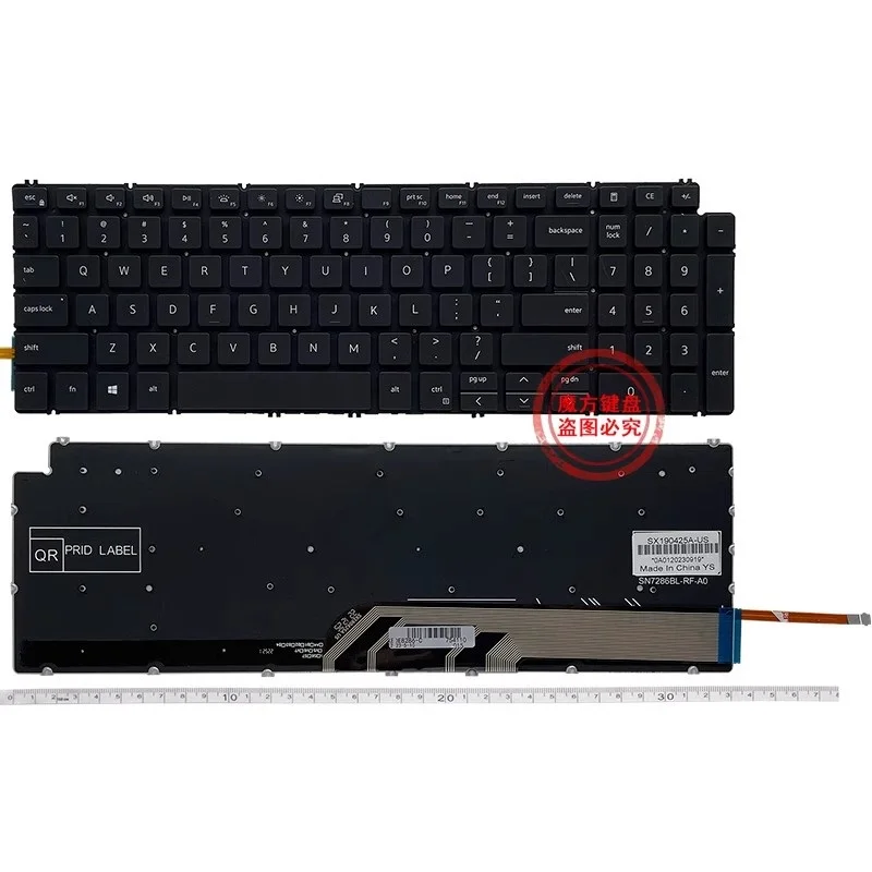 New US Keyboard with Backlight for DELL 15-7591 15 7590 5593 5598 5590 5584 5594 P42E P90F