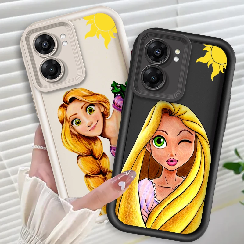 Tangled Rapunzel Disney Eye Ladder For OPPO Find X5 X3 A58 A57 A55 A53 A54 A92 A74 A78 A98 A16 A94 A76 A72 5G Funda Phone Case