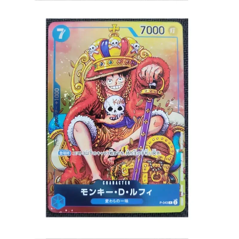 ONE PIECE เวอร์ชั่นญี่ปุ่นการ์ดพิเศษลิง D. ลูฟี่ P-037/P-033 P/ P-035/P-007 Jinbe P-030 P/Sanji P-034 P/P-027 P/P-010