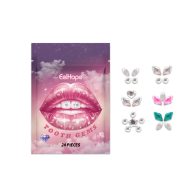 Eelhope Crystal Tooth Gems Teeth Whitening Stickers Enhance Smile Brightness Long  Lasting Easy To Use For All Tooth Types