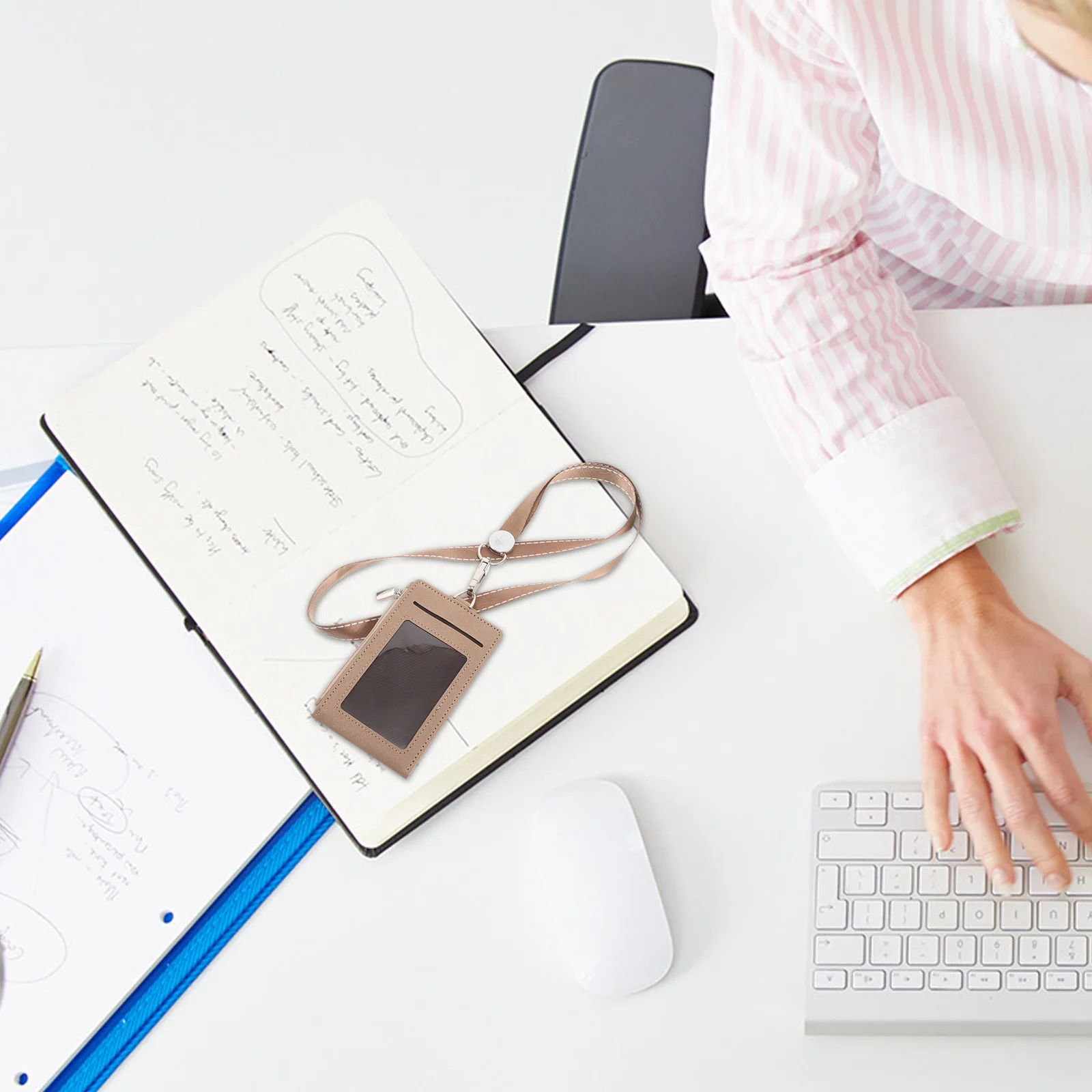 

Name Card Sleeve Work Id Badge Holder Lanyard Office School Events Waterproof Protective Badge Sleeve Cover