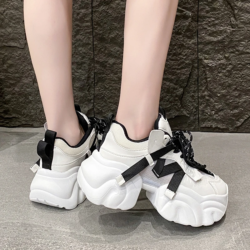 Classic Sneakers Women Autumn Fashion Chunky Women Shoes Breathable Sneakers Tenis Feminino Trainers Zapatillas Mujer 8CM