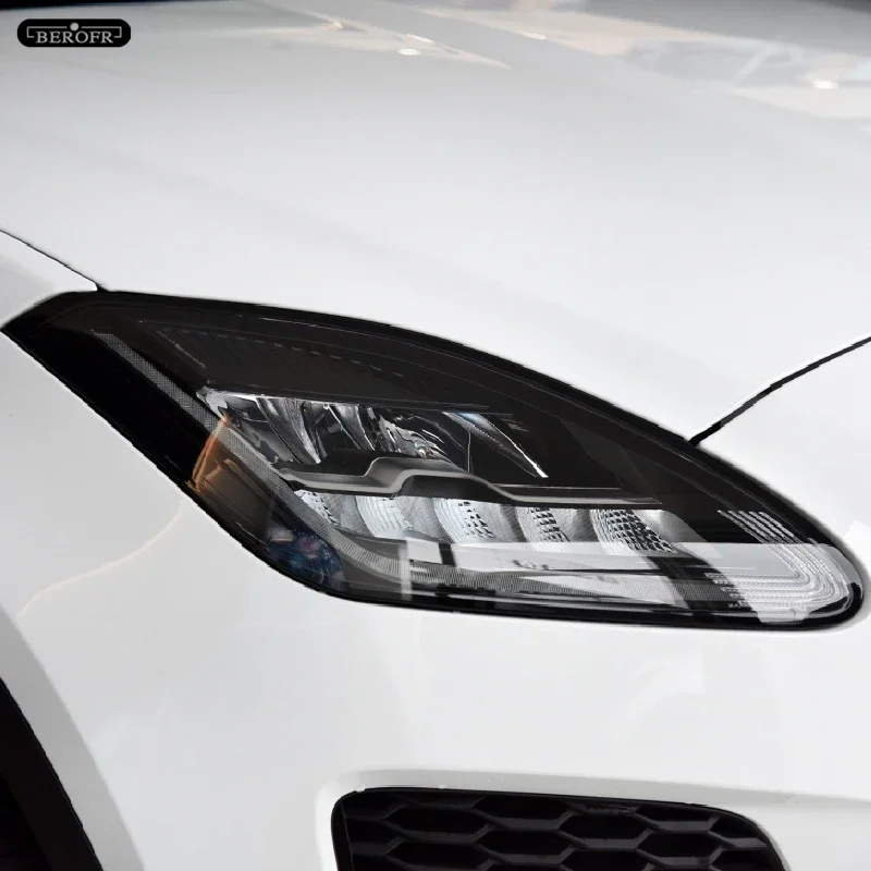 

Car Headlight Taillight Protective Tint Film Smoke Black Transparent TPU Sticker For Jaguar E Pace X540 2017-On Accessories