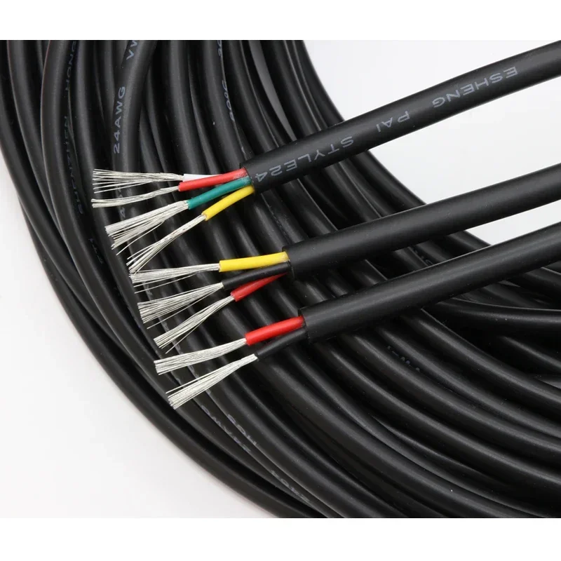 10M UL2464 Copper Wire 30 28 26 24 22 20 18 16 14AWG PVC Channel Sheath 2 3 4 5 6 7 8 9 10 Cores Insulation Signal Control Cable