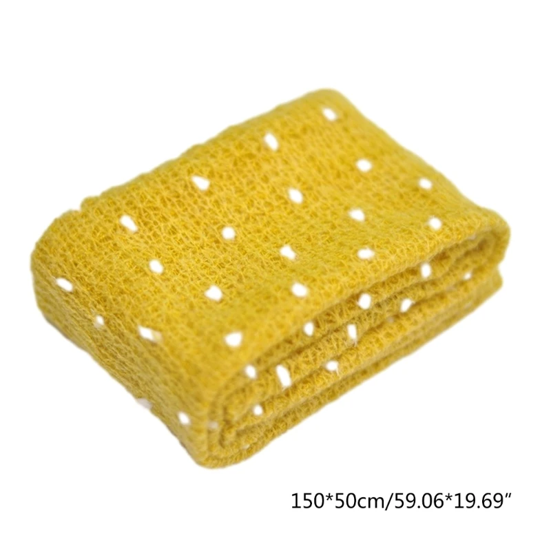 Newborn Blanket Baby Photography Props Cloth Cotton Knitted Elastic Wrap Soft Breathable Sleeping Mat Infant Essential P31B