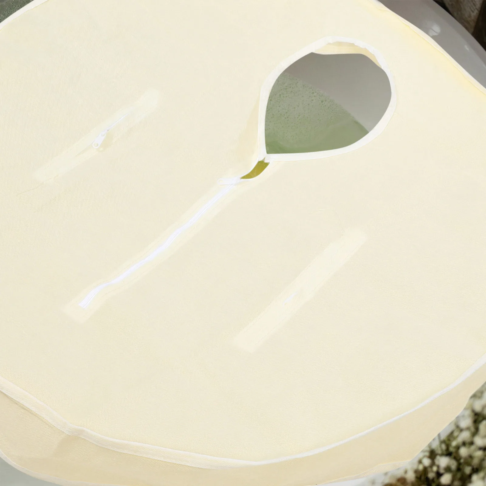 

Thermal Folding Bathtub Cover Heavy Duty Non-Woven Fabric Stay-Warm Lid for Travel Camping Soaking Bath Barrel Replacement