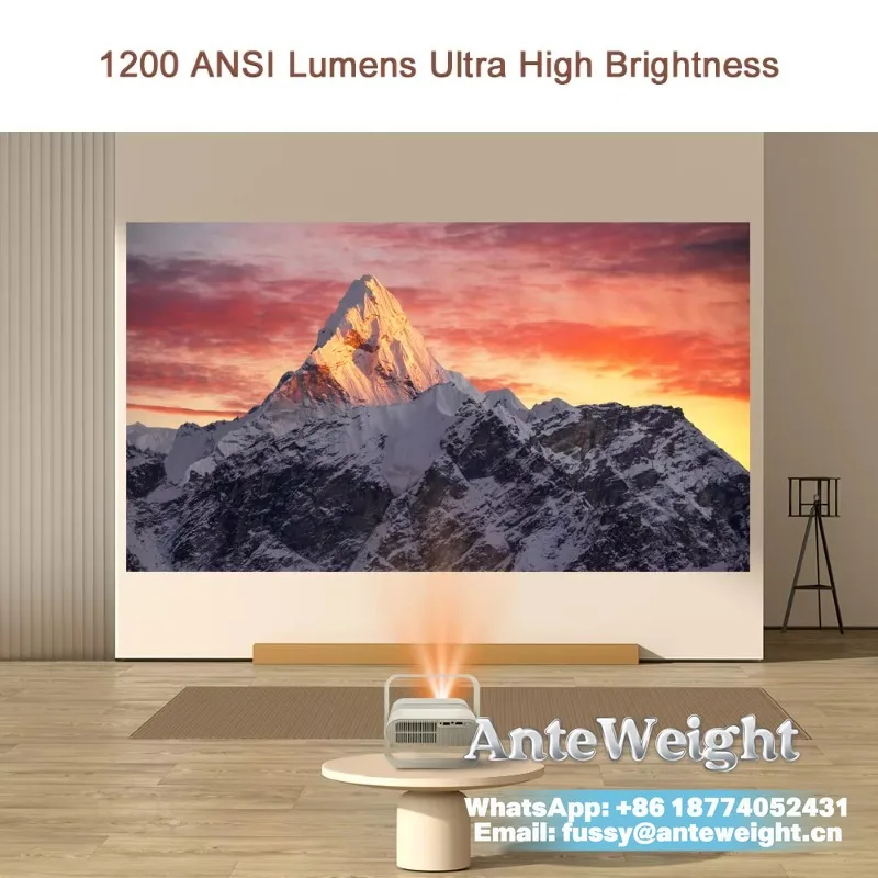 Z7 Android Projector Smart Home LED Projector Native 1080P 1200 ANSI Lumens HDR10+ Video Theater  Proyector