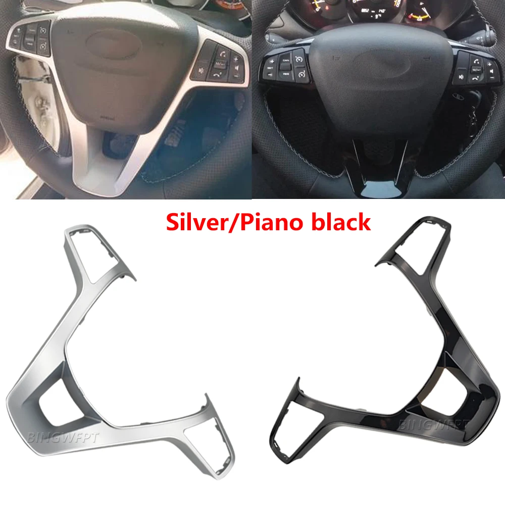 For LADA Vesta I Xray I 2015 2016 2017 2018 2019 2020 2021 2022 Steering Wheel Buttons Cover Panel Frame