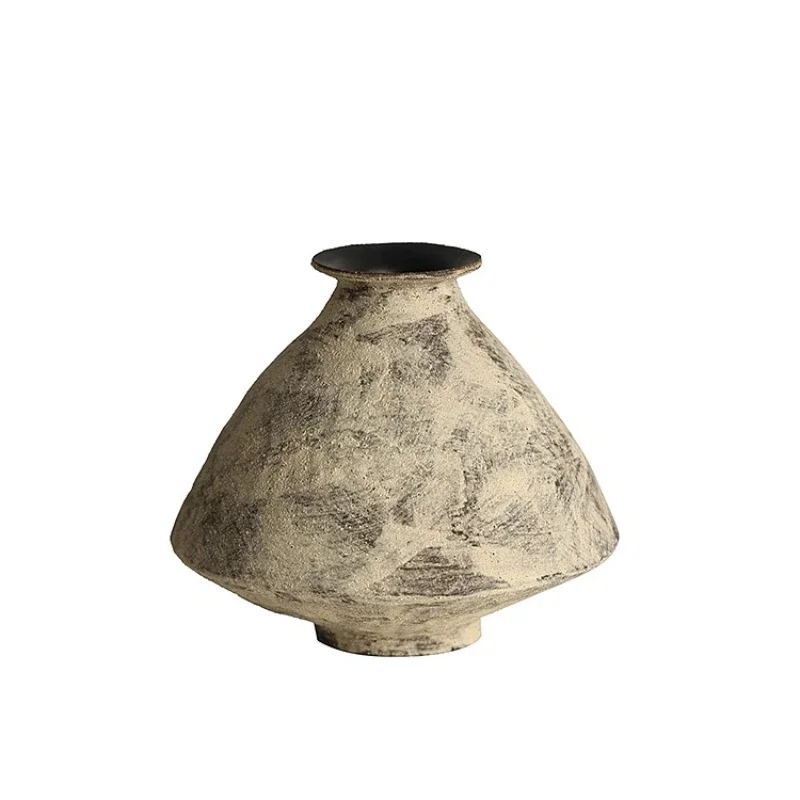 

Ceramic vase, makeup soil, Japanese-style tea room display, wabi sandy retro flower utensils, home ornaments