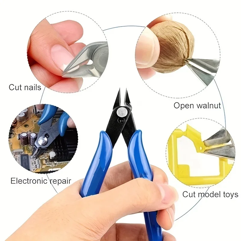 1PC 170 Universal Pliers DIY Electronic Diagonal Side Cutting Nippers Wire Cable Cutter 3D Printer Parts Hand Tools image 3
