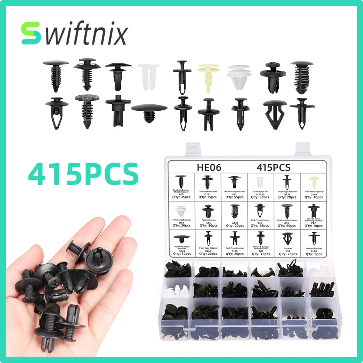 Genel Genişletme Vidası Motorlar Tampon Çamurluk Plastik Perçinler Bağlantı Elemanları Vidalar Otomotiv Bağlantı Elemanları Klipsler Panel Tavan Tokası