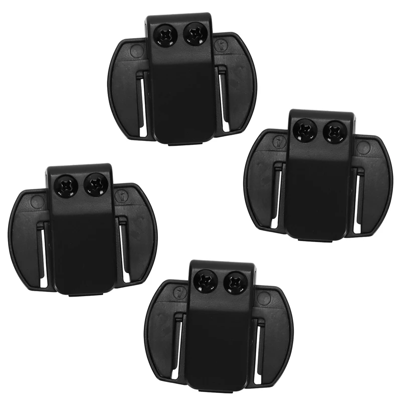 

4 Pcs Vnetphone V6 V4 V2-500C Intercom Accessories,Helmet Intercom Clip Mounting Bracket,Motorcycle Headset Accessories