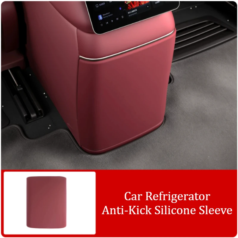 Rear Refrigerator Anti-kick Pad For NIO EL8/ES8 2026 Silicone Cover Car Interior Protective Pad Modification Accessories Tools