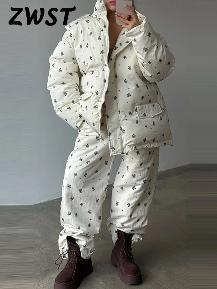 أزياء القطن معاطف قصيرة المرأة الأزرق كم طويل الوقوف طوق زر الصلبة سترة 2025 الشتاء أزياء دافئة أبلى سيدة