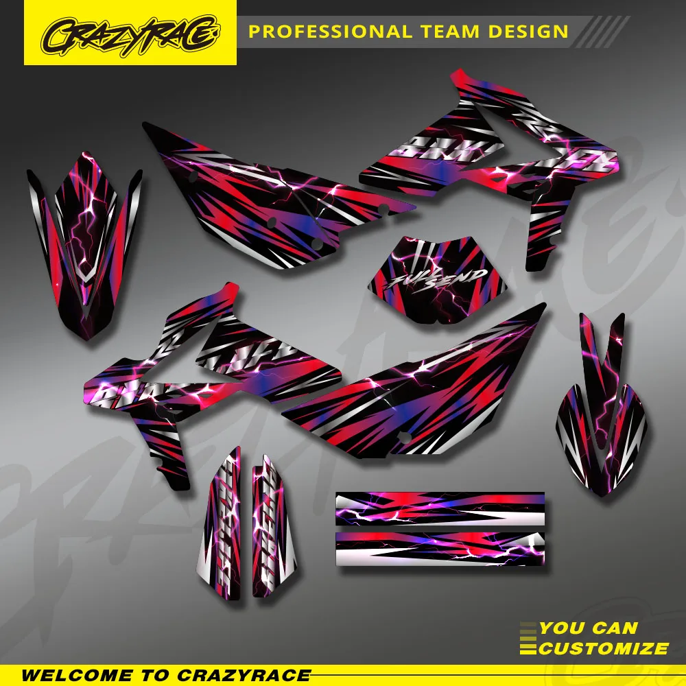 Motorcycle Graphics Decal Deco Sticker Kit For Beta RR 2T 4T 125 200 250 300 350 390 430 450 2013-2017 2014 2015 2016 Custom
