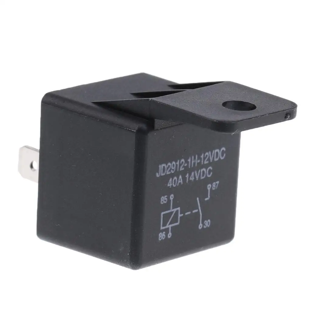 Automotive Power Relay 12V 4 Pin Normally Open Plastic Relay Module for Vehicle Switching Needs