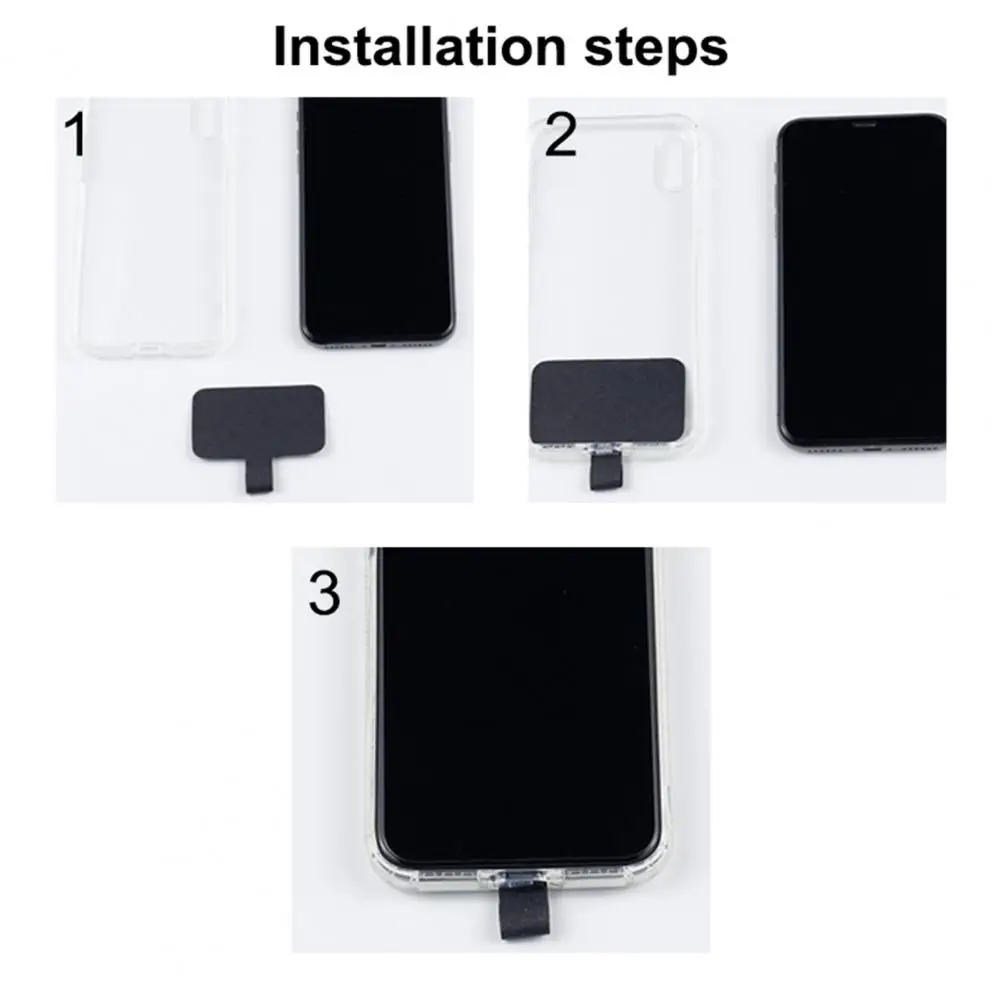 Phone Tether Tab Ultra-thin Wear Resistant Universal Fit Smart Phone Lanyard Replacement Patch for Outdoor