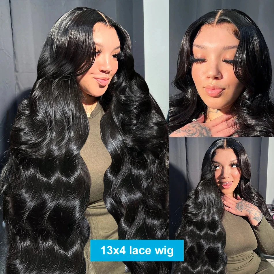 Casslow 30 40 inch Body Wave 13x4 HD Lace Front Human Hair Wigs 360 Brazilian Pre Plucked 13x6 Lace Frontal Wig For Black Women