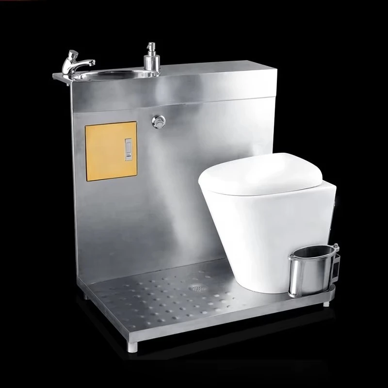 AliExpress – One‑Piece Stainless Steel RV Toilet, Western‑Type Toilet Bowl With Sink For Motorhome, Bus And Camper Van Sanitation Replacement