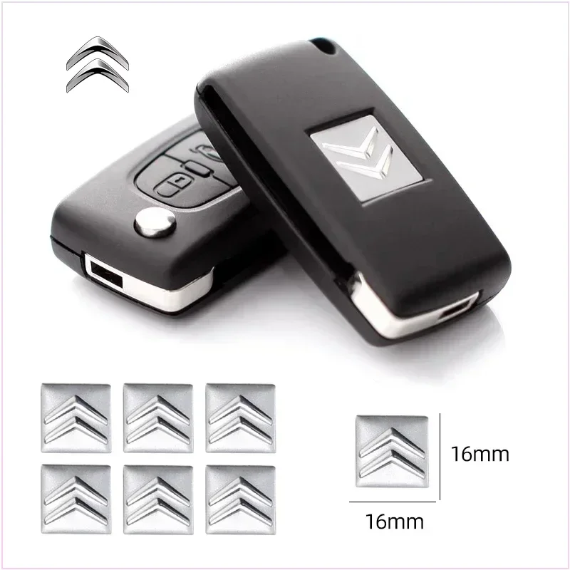 Car Sticker Aluminium Auto Keys Decoration Decal Accessories for Citroen Jumpy Grand Picasso Cactus C2 C4 C3 C5 C1 Car Stickers