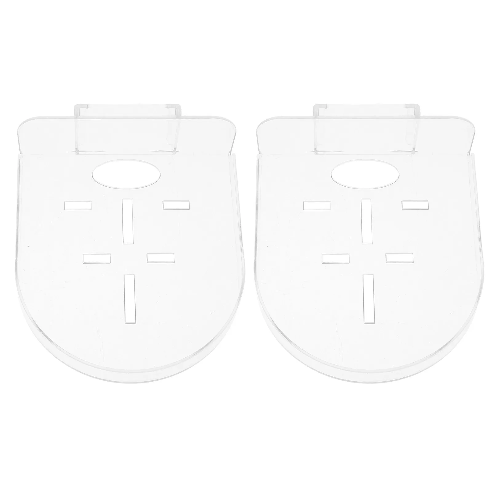 2pcs Clear Wall Mount Camera Shelf Bracket for Security Cameras – Damage-Free Removable Mini Tray for Home Office