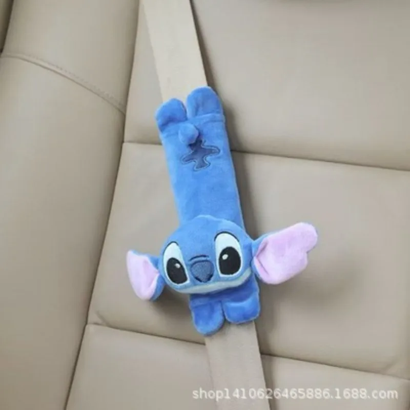 

Новый детский автомобильный ремень безопасности с изображением Диснея инопланетянина, защитный чехол, милое плюшевое украшение интерьера, мягкий и удобный популярный подарок