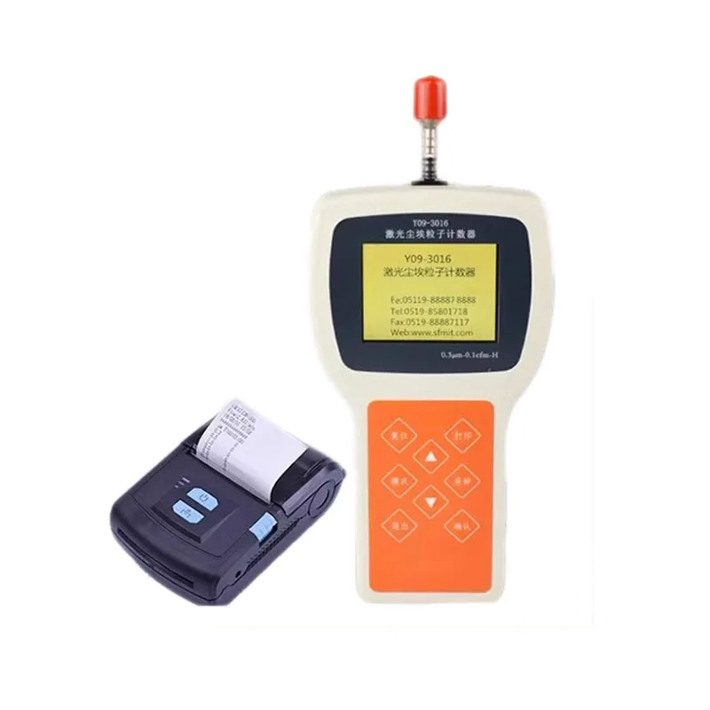 

Y09-3016 Handheld laser dust particle counter, dust fall meter suspension, planktonic bacteria sampler engineering