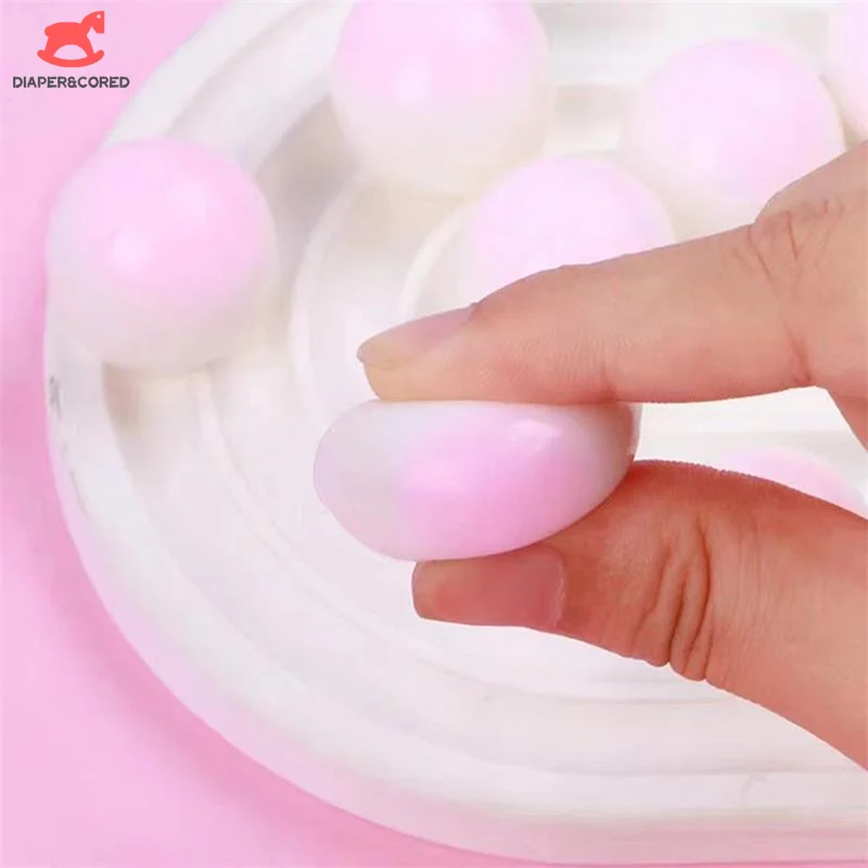 Cartoon Simulation Peach Gummy Pinching Toy Cute Funny Squeeze Slow Rebound Decompression Toy Kids Stress Release Vent Toy Gifts