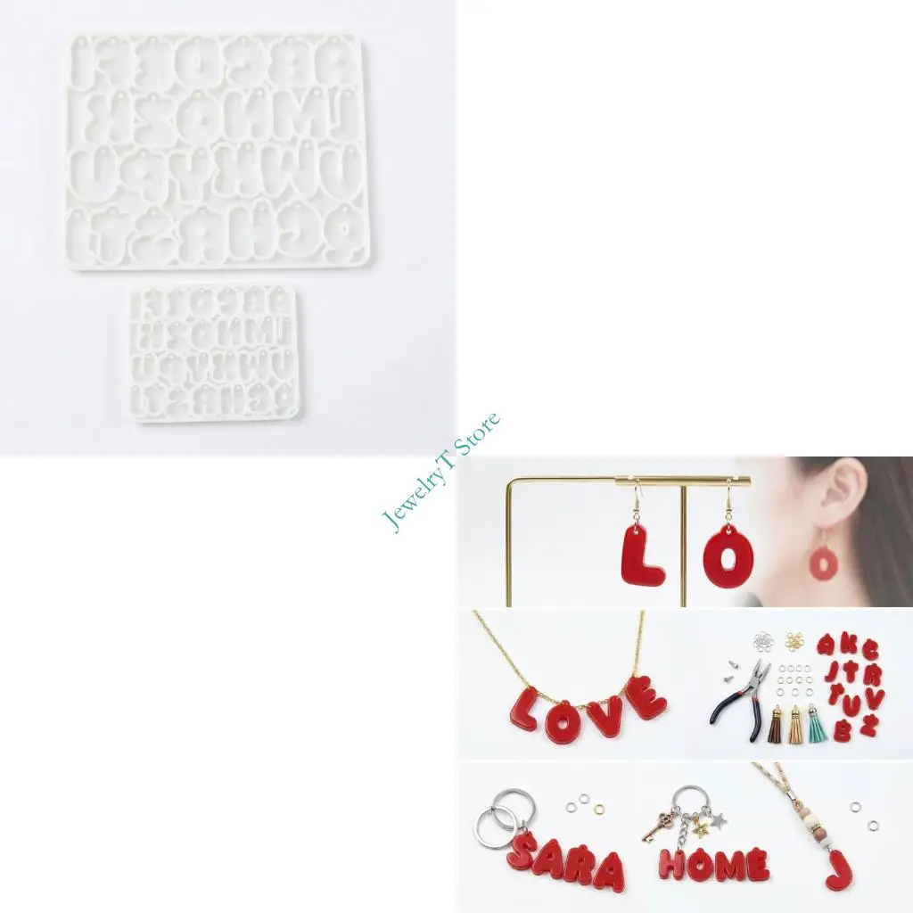 

Easy To Use Version Silicone Alphabets Molds For Various Art Applications