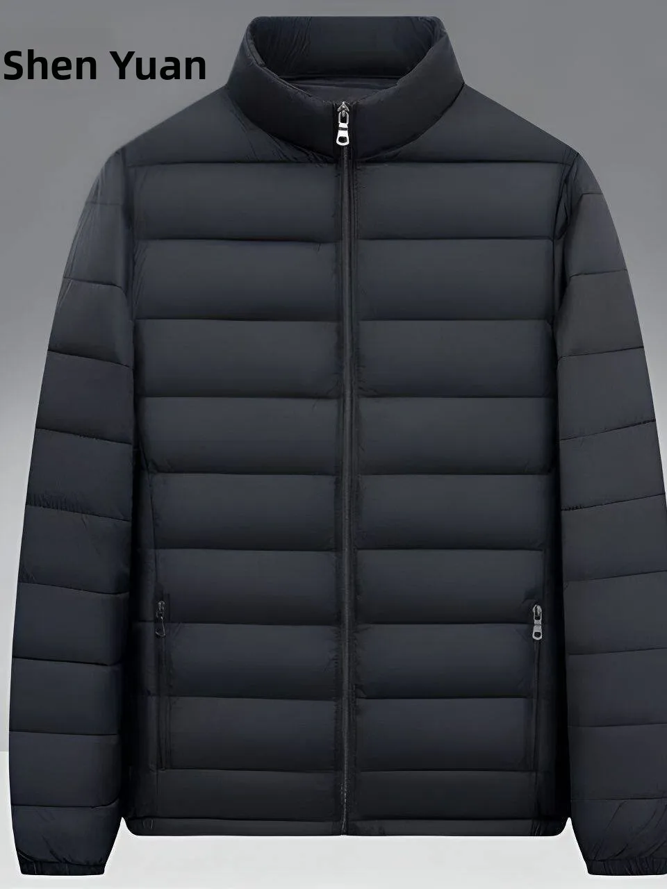 

Утепленная хлопковая куртка для мужчин, зимняя ветрозащитная пуховая верхняя одежда, стиль Cleanfit с V-образным вырезом для мужчин среднего и пожилого возраста