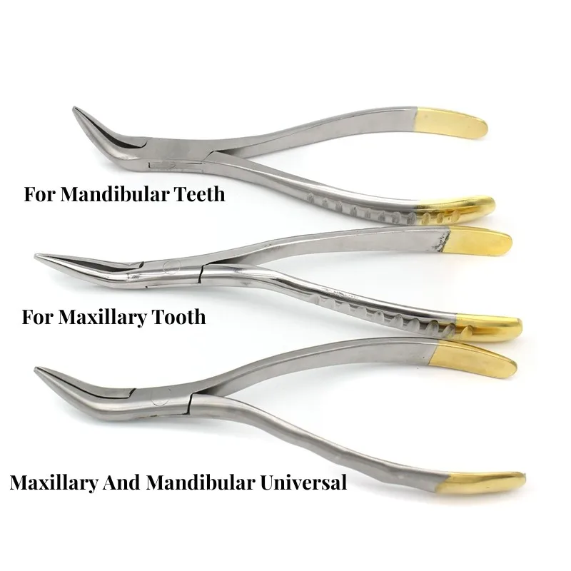 Dentistry Root Fragment Minimally Invasive Tooth Extraction  Pliers Maxillary Mandibular Teeth Universal Pliers Dental Tools