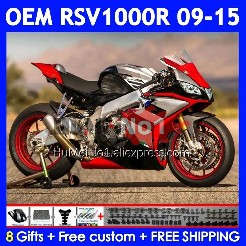 Factory Red Injection For Aprilia RSV 1000 R 1000R RSV1000RR 315No.44 RSV1000 09 11 12 13 15 2009 2010 2012 2013 2015 Fairings