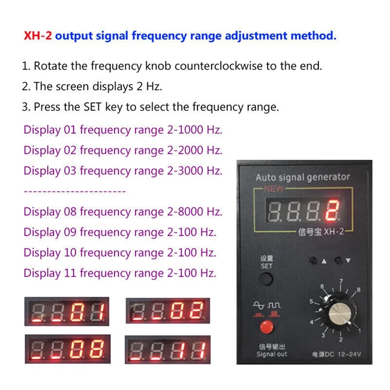 Skrzynka symulacyjna czujnika XH-2 Generator sygnału samochodowego czarny stoper sygnału analogowego