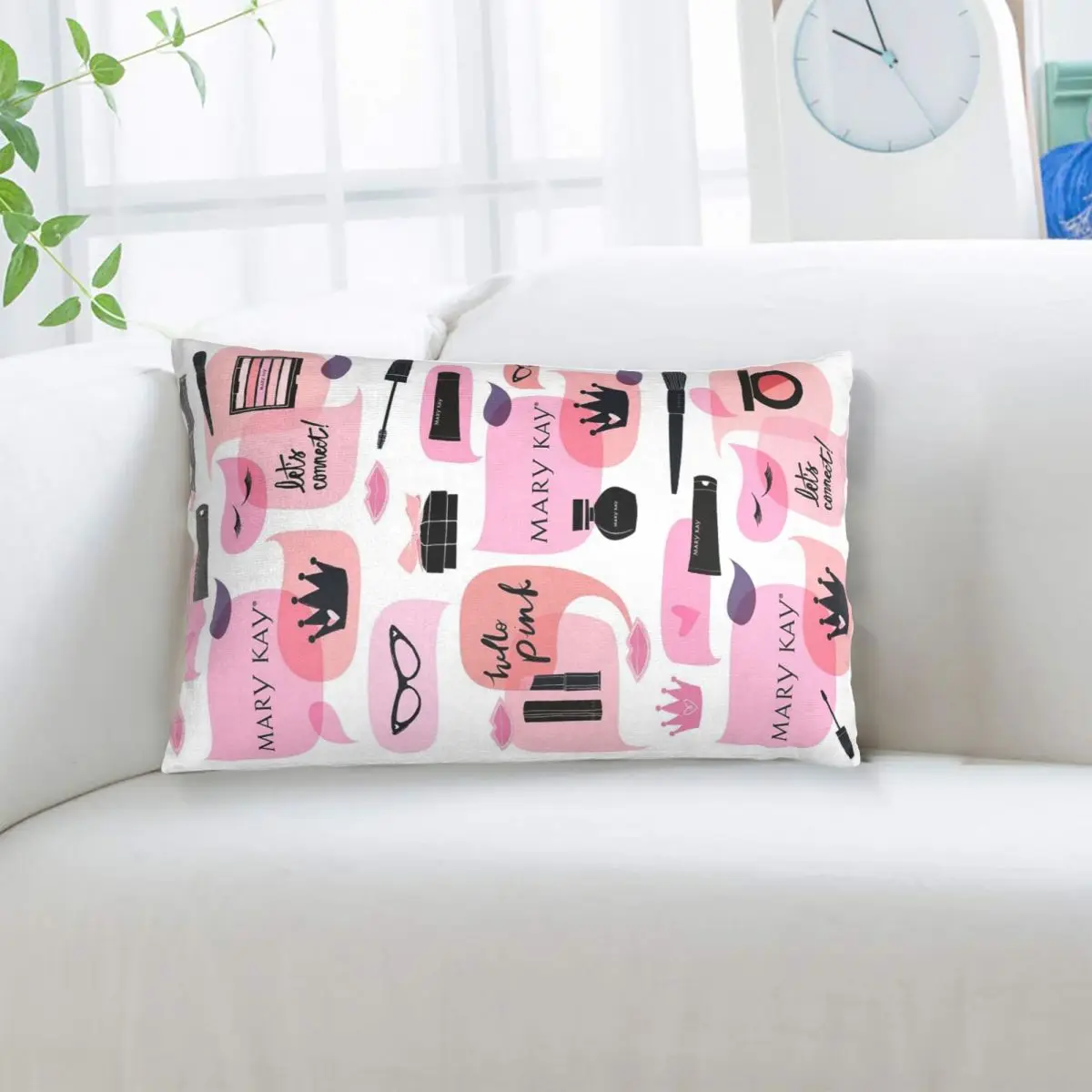 Capa de almofada retangular Mary Kay, capa decorativa para quarto, cama, conforto doméstico, almofada decorativa