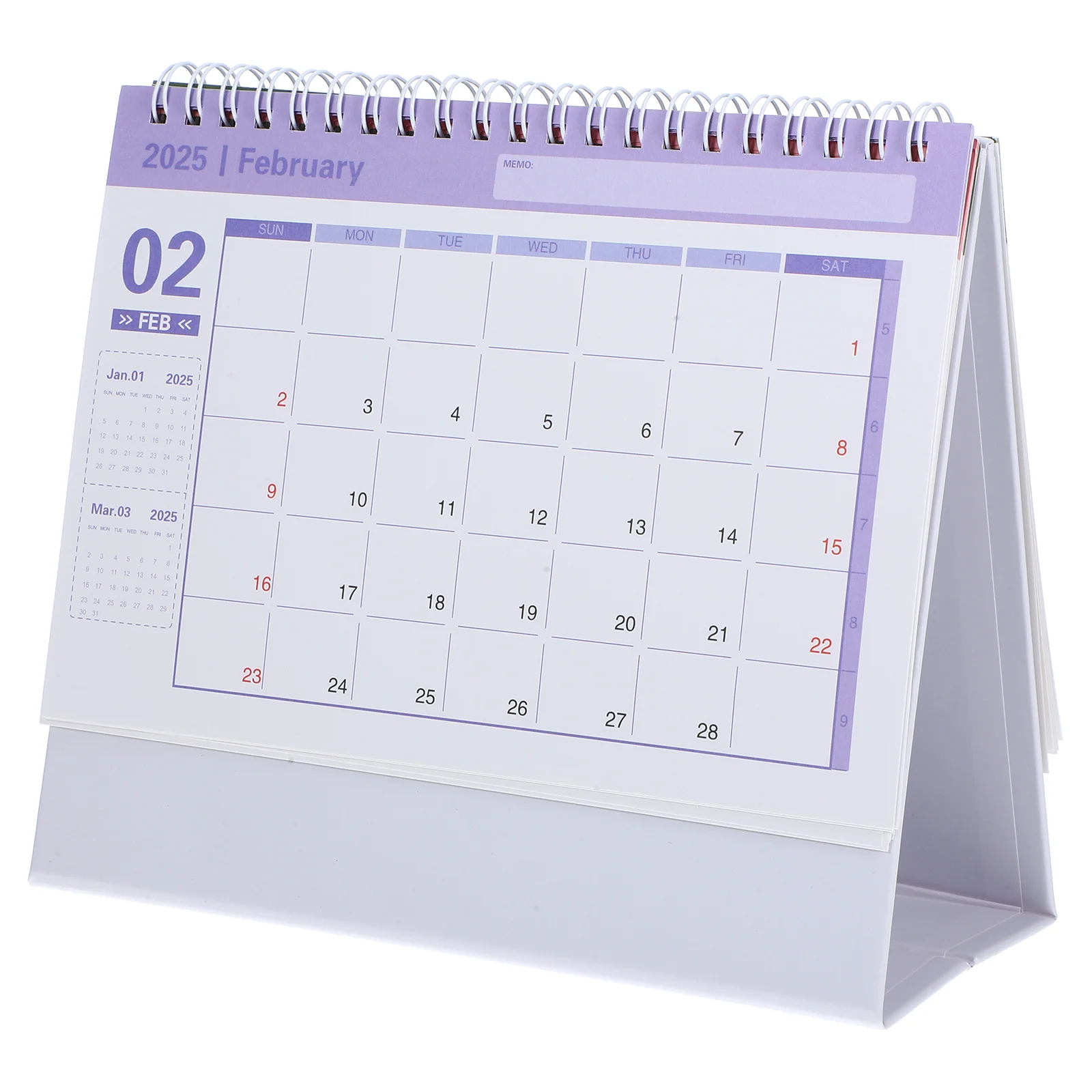 

2025 Desk Calendar Daily Use during The Day Calendars Decorative Standing Paper Office Accessories